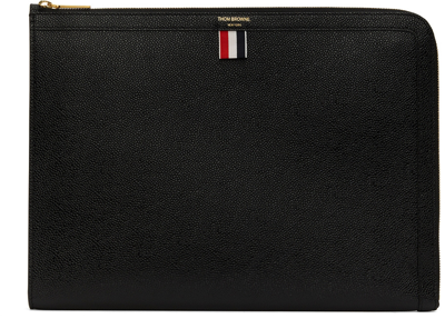 Thom Browne Black Document Gusset Folio