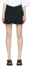 Isabel Marant Black Neladler Mini Skirt In 01bk Black