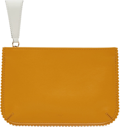 Chloé Yellow Linda Pouch In 216 Sunflower Yellow