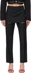 Givenchy Tapered Mid-rise Wool Trousers In 001