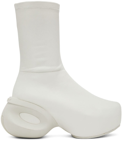 Givenchy Off-white G Clog Ankle Boots In Ivory