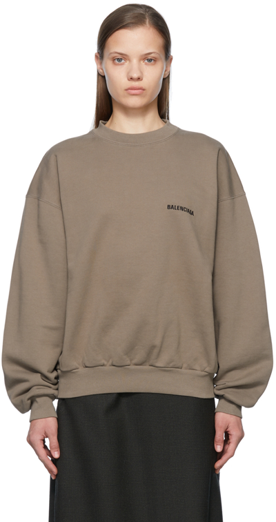 Balenciaga Women's  Beige Other Materials Sweatshirt