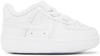 NIKE BABY WHITE FORCE 1 CRIB SNEAKERS