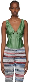 MIISTA GREEN ELISA TANK TOP