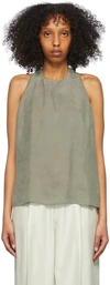 Filippa K Green Cupro Tank Top In 9363 Mist Green