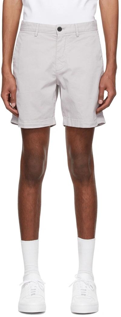 Theory Taupe Cotton Shorts In Opal