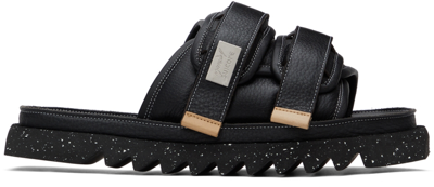 Marsèll Black Suicoke Edition Moto Sandals In Nero