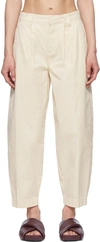 FRAME OFF-WHITE COTTON TROUSERS