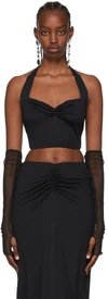 Anna Sui Ssense Exclusive Black Ana Tank Top In Black