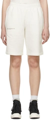 Pangaia 365 Organic Cotton Long Shorts In Off White