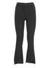 Mother The Insider Frayed Jeans In Black