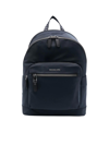 Michael Kors Logo-embossed Zipped Backpack In Navy