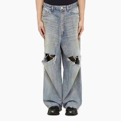 Balenciaga Ripped Light Blue Skater Jeans