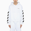 OFF-WHITE WHITE DIAG HOODIE