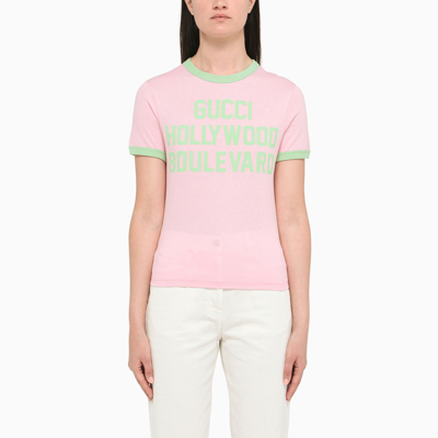 Gucci Pink " Hollywood Boulevard" T-shirt