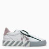 Off-white White & Pink Vulcanized Low-top Sneakers In White