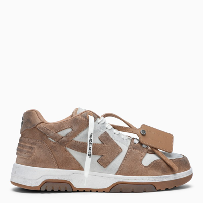 Off-white White/beige Out Of Office Sneakers In Brown