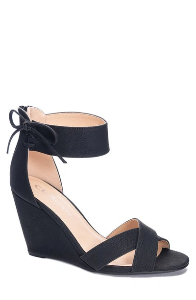 Cl By Laundry Canty Wedge Sandal In Black