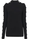 PROENZA SCHOULER MICRO-RIB BUTTON-EMBELLISHED JUMPER