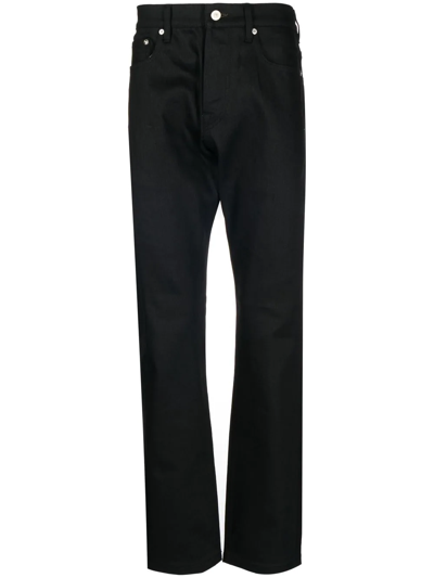 Ps By Paul Smith Organic Straight-leg Jeans In Black