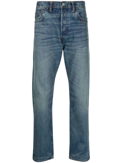 Rrl Slim-fit Straight Leg Jeans In Blau