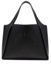 Stella Mccartney Stella Mc Cartney Stella Logo Tote Bag In Black