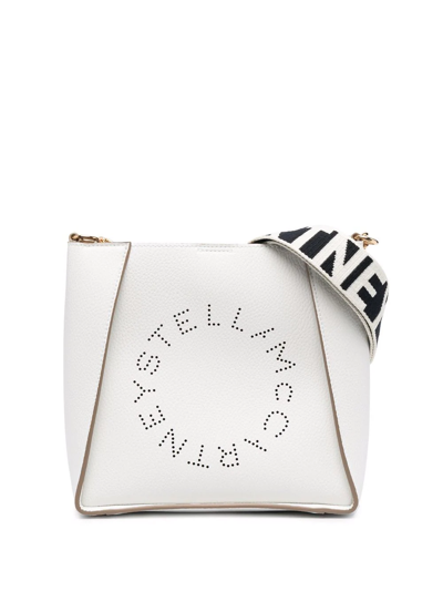 Stella Mccartney Stella Logo Crossbody Bag In White