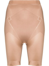 Spanx High-waisted Stretch Shorts In Neutrals