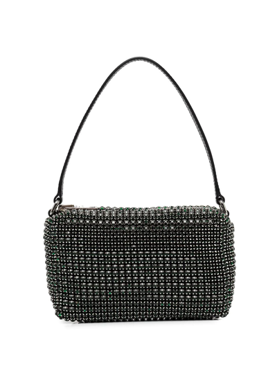 Alexander Wang Heiress Crystal-embellished Pouch Bag In Green