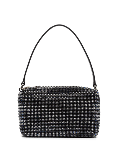 Alexander Wang Heiress Crystal-embellished Pouch Bag In Green