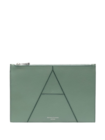 Aspinal Of London Essential A 皮质小袋 In Green