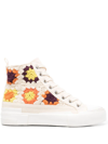 ASH CROCHET HIGH-TOP SNEAKERS