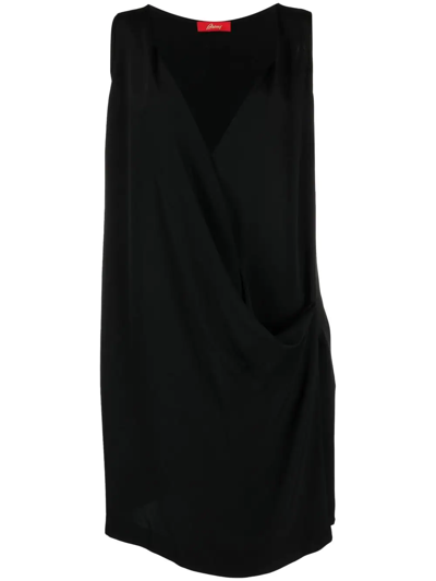Brioni Shift Sleeveless Dress In Black