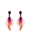 Oscar De La Renta Impatiens Gradient Drop Earrings In Purple