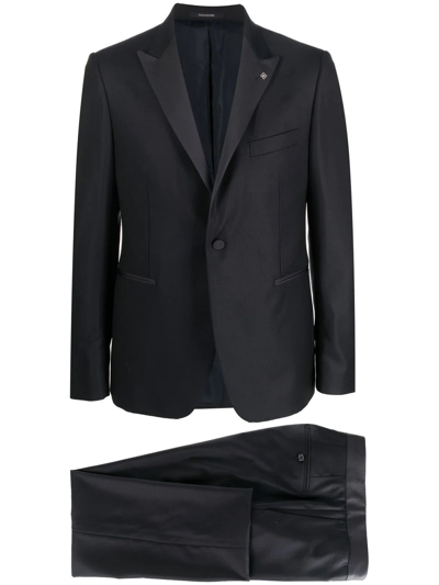 Tagliatore Single-breasted Two-piece Suit In Blue