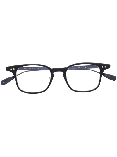 Dita Eyewear Rectangular-frame Design Glasses In Blue