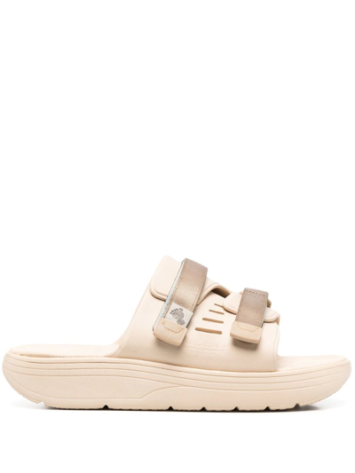Suicoke Ogin Double Touch-strap Sandals In Neutrals