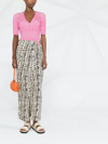 Jacquemus Le Body Yauco Polo Bodysuit In Pink
