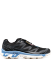 Salomon Black Xt-6 Clear Low-top Running Sneakers In Black