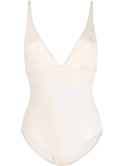 Eres Larcin One-piece Swimsuit In Blanc