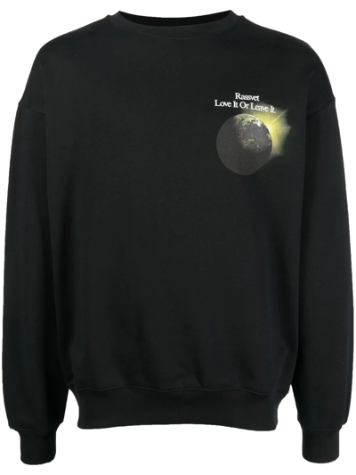 Paccbet Love It Or Leave It Sweatshirt In Black