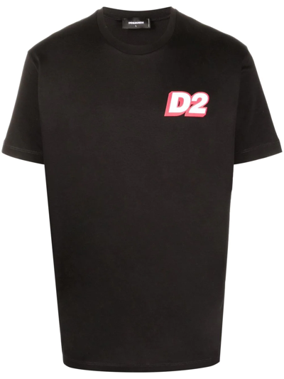 Dsquared2 Logo-print T-shirt In Black