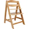 509 Crew 509 Sky Kids Wooden Chair W/ Adjustable Seat & Footrest, Natural