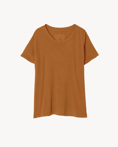 Nili Lotan Brady Tee In Burnt Orange