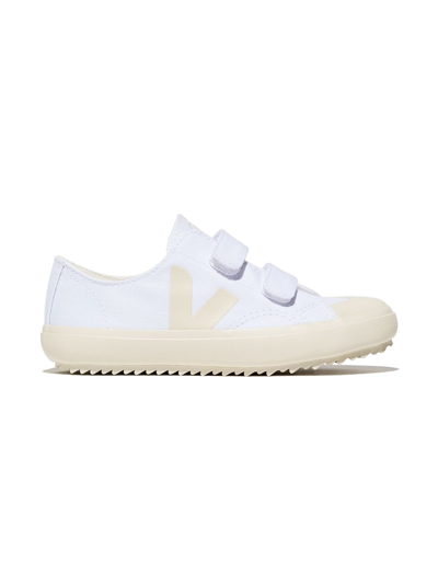 Veja Small Ollie Touch-strap Trainers In White
