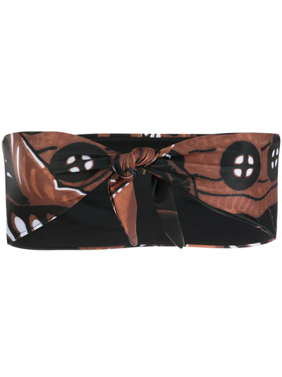 Mara Hoffman Calaia Jay High-waist Bikini In Brown