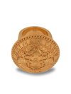 Balmain Engraved Logo Round Ring In Gold