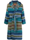 MISSONI WARNER ZIGZAG-PATTERN BATHROBE