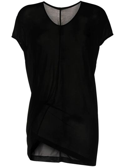 Rick Owens Logo-print Oversized T-shirt In Black
