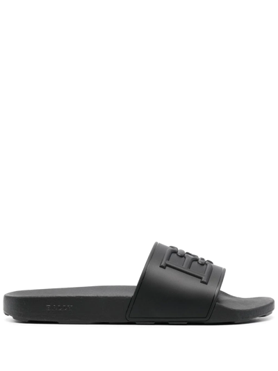 Bally Scotty Debossed-logo Slides In U Black